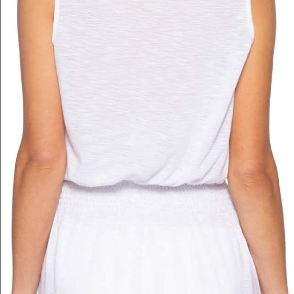 Becca swim white basics swim cover up size large - Picture 3 of 8